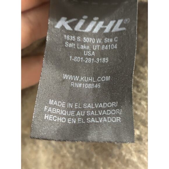 Kuhl Europa 1/4 Zip Sweater Mens Sz M Oatmeal Brown Alfpaca - Picture 5 of 6